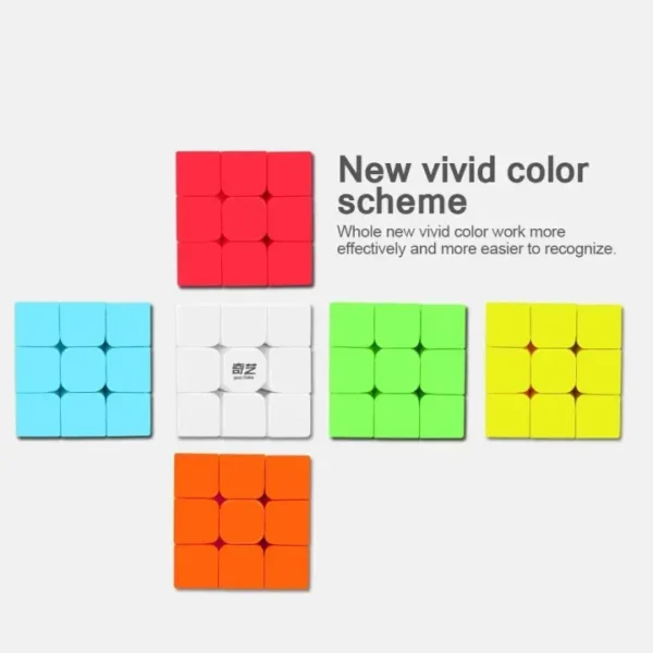 Original 3-by-3 Sticker less Rubik's Cube| magic cube 3x3 for all ages | nika store - Image 2